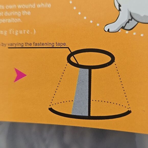 Adjustable Pet Recovery Cone Clear Black See Video Cat Dog Small Injury Surgery - Picture 9 of 15